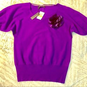 *Moving Sale!* Violet Knit Blouse Sz S